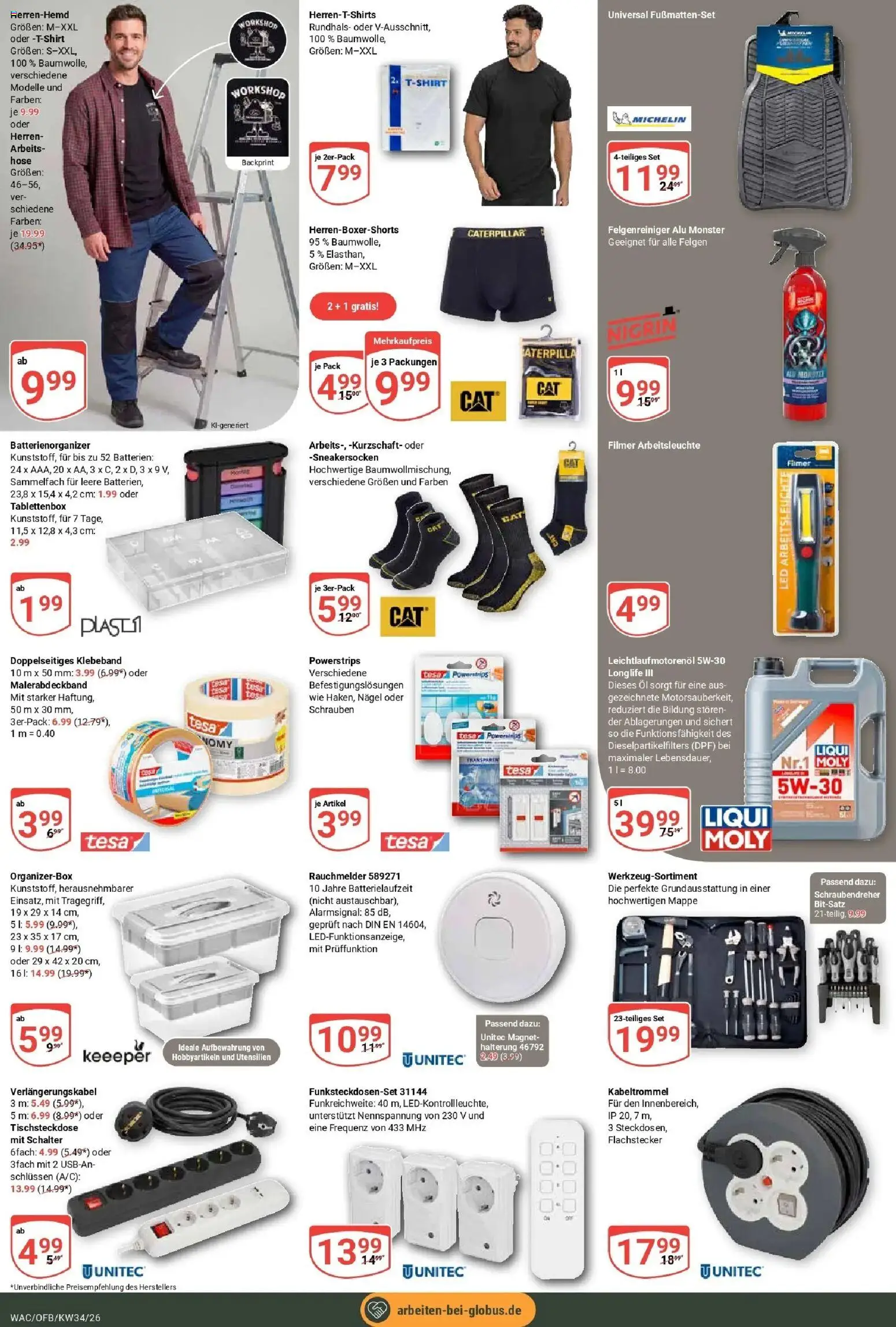 Globus Prospekt Markkleeberg (ab 17.08.2026) » Angebote online | Seite: 29 | Produkte: Batterien, Öl, Monster, Hose
