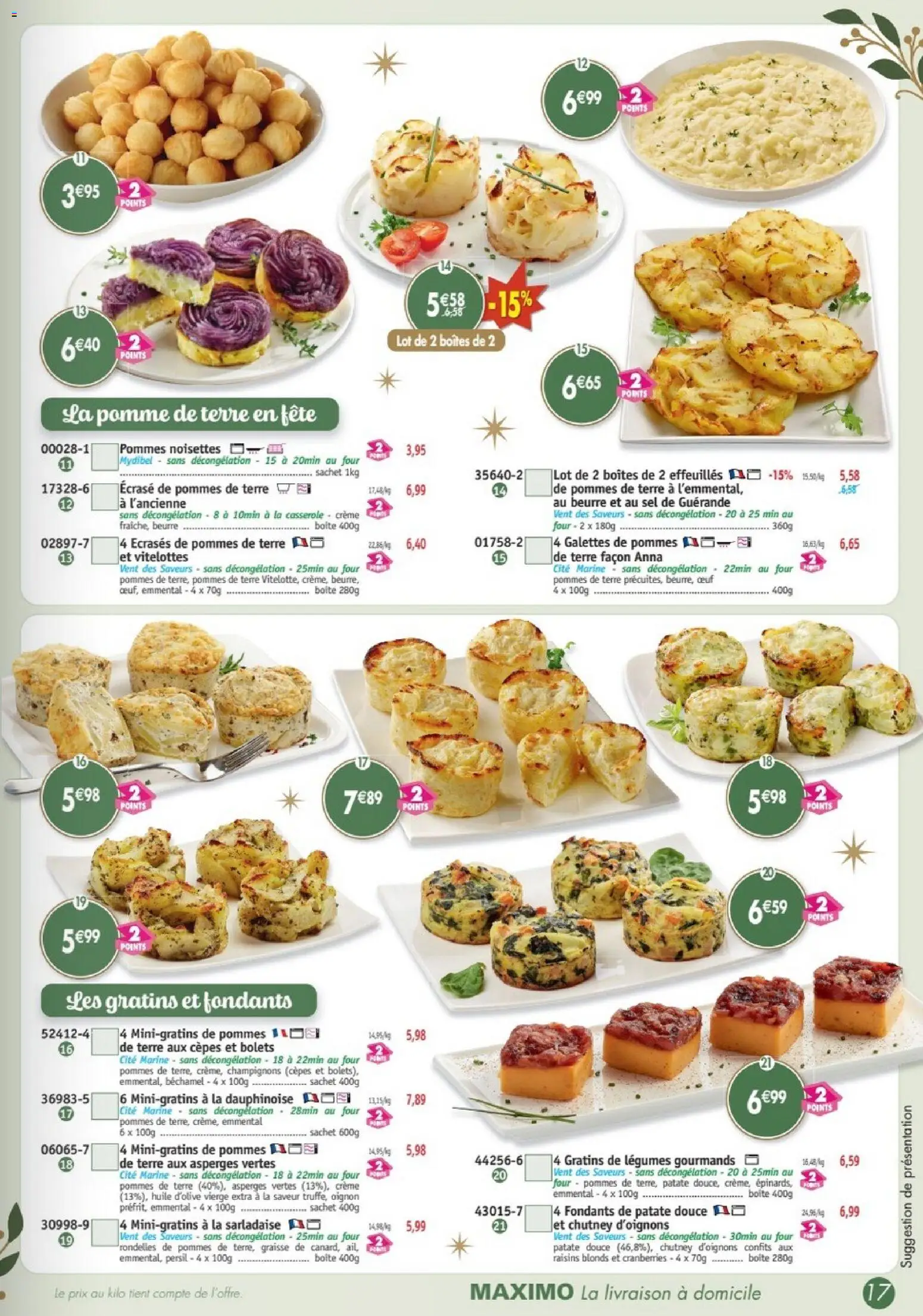 {H1} | Page: 17 | Produits: Huile D'olive, Sel, Asperges, Pommes de terre
