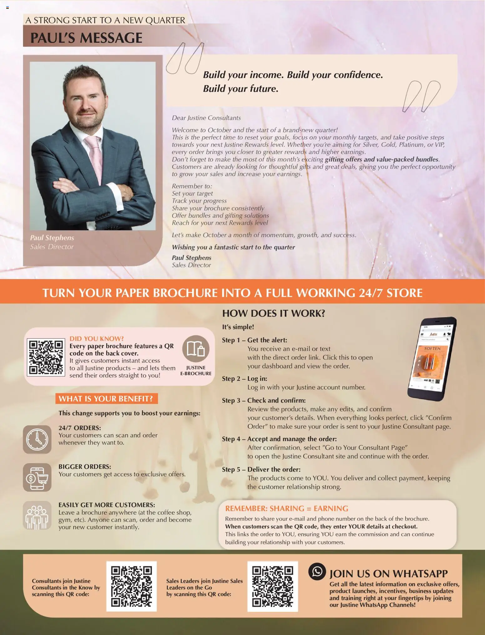 New Justine catalogue – valid from 01/10/2026 | Page: 2 | Products: Phone, Coffee, Paper