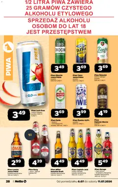 Pogląd oferty "Piwo Lech Free, Piwo Lech Free (różne rodzaje) puszka; 500 ml" - ważna od 06.07.2026 | Strona: 28