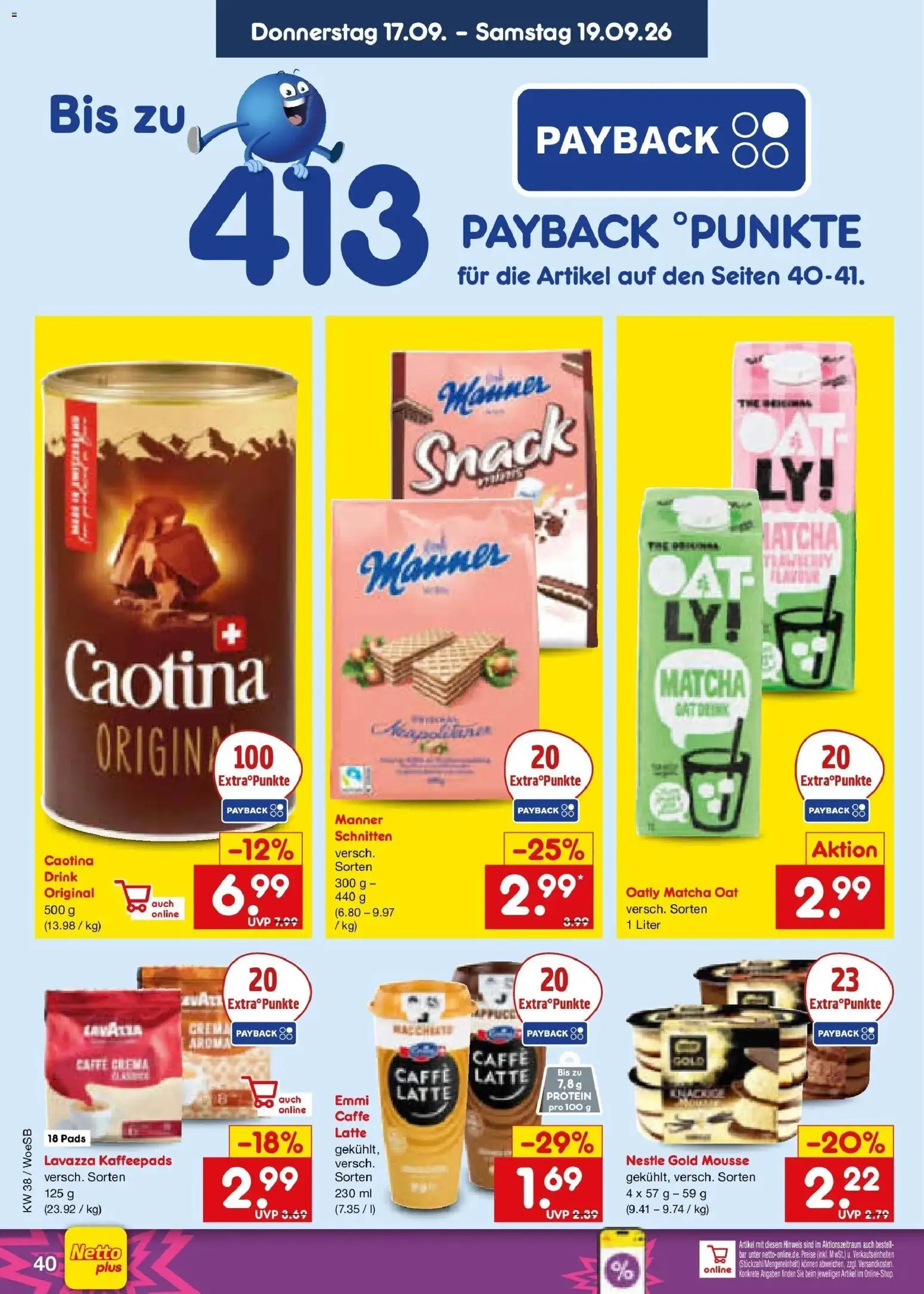 Netto Marken-Discount Prospekt Leonberg – gültig ab 14.09.2026 | Seite: 54 | Produkte: Lavazza, Kaffeepads, Oatly