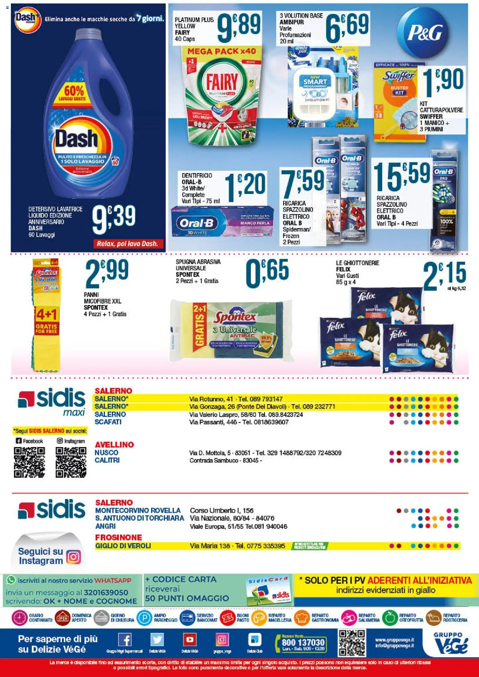 Volantino Sidis del 29/06/2026 | Pagina: 24 | Prodotti: Dentifricio, Spazzolino, Lavatrice, Spazzolino elettrico
