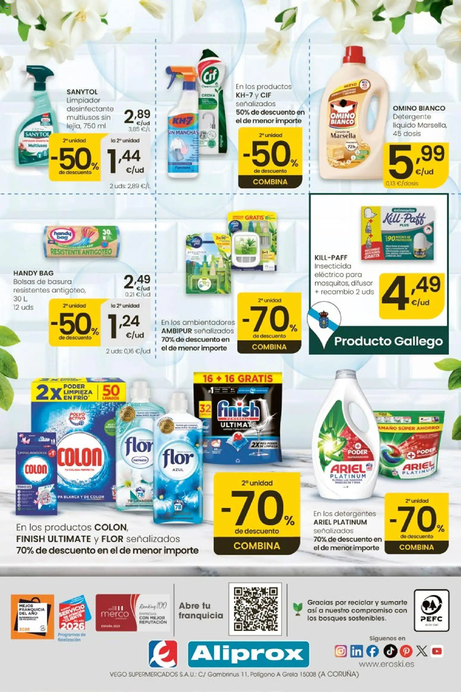 Eroski Ofertas │ válido desde el 28.05.2026 | Página: 8 | Productos: Polvo, Detergente, Crema