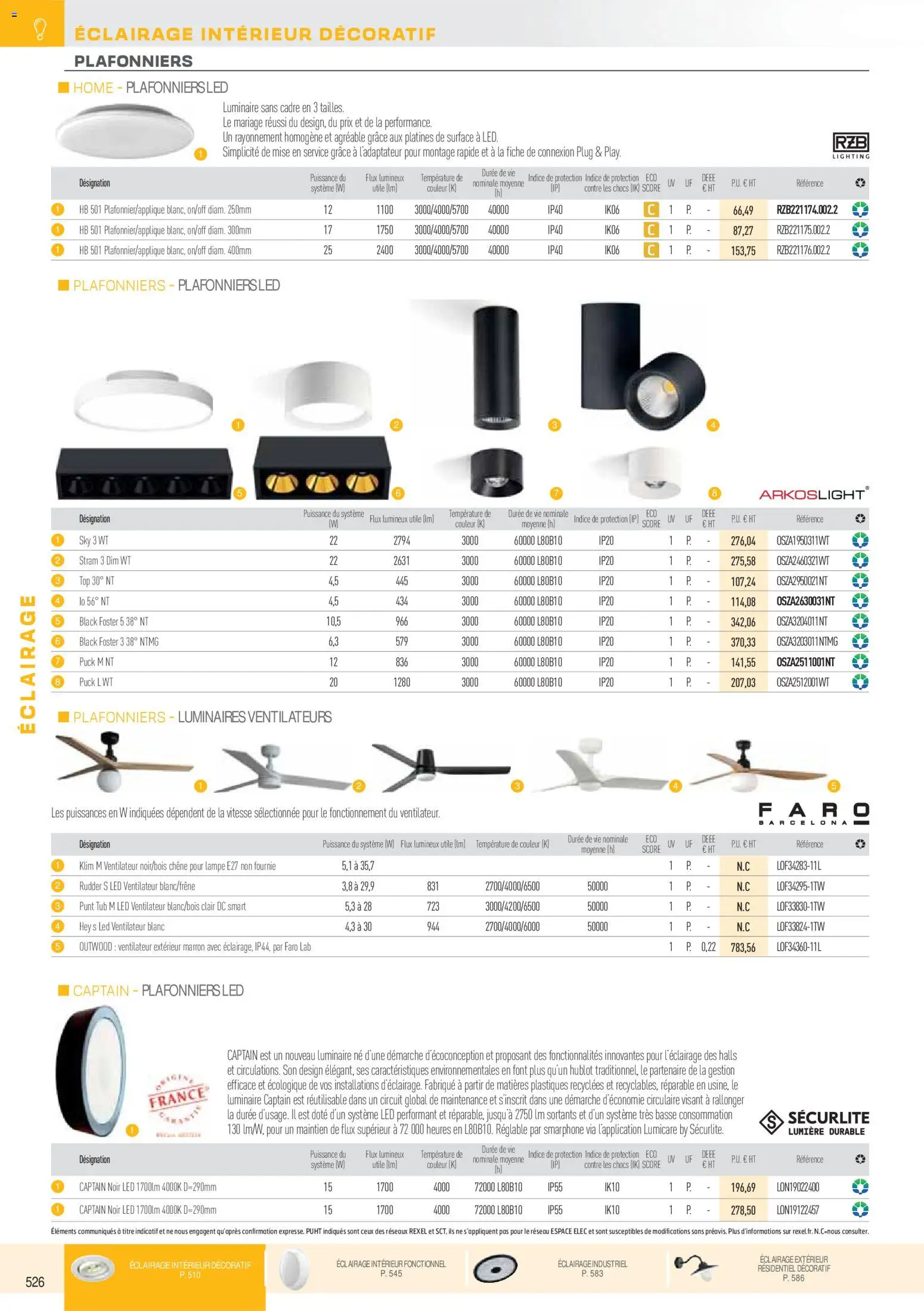 {H1} | Page: 18 | Produits: Ventilateur, Éclairage, Lampe, Cadre
