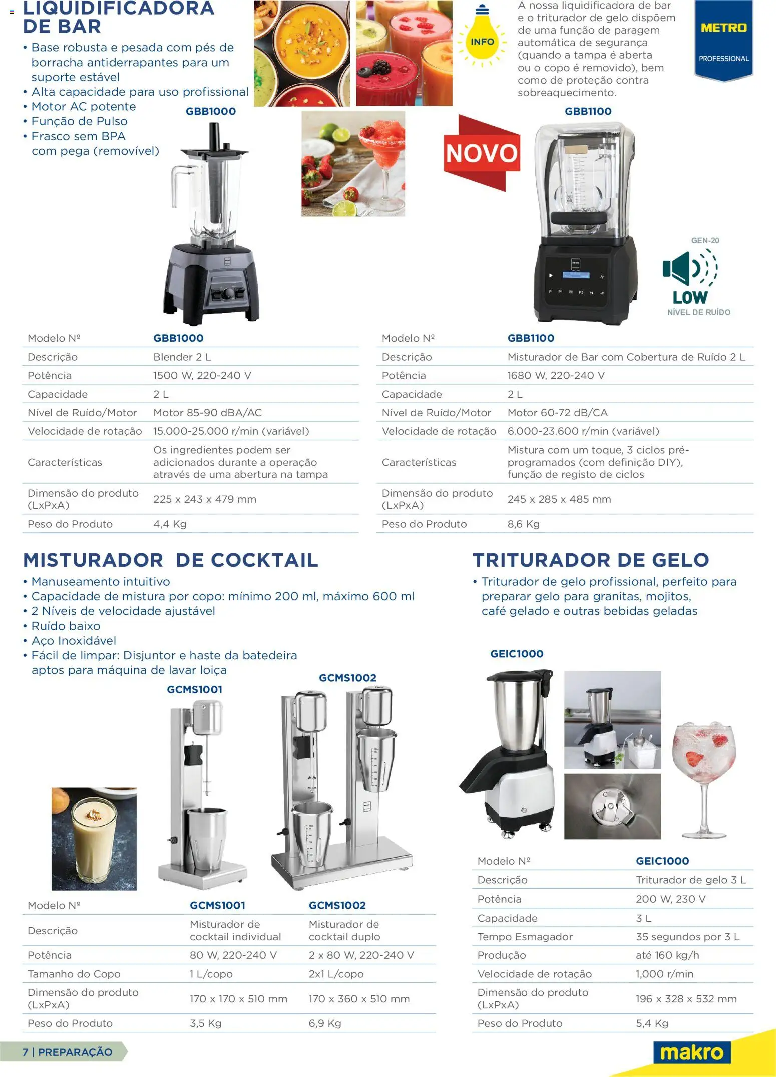 Makro Equipamento Profissional de Cozinha e Catering │ válido de 09.06.2026 | Página: 7 | Produtos: Batedeira, Base, Gelado, Café