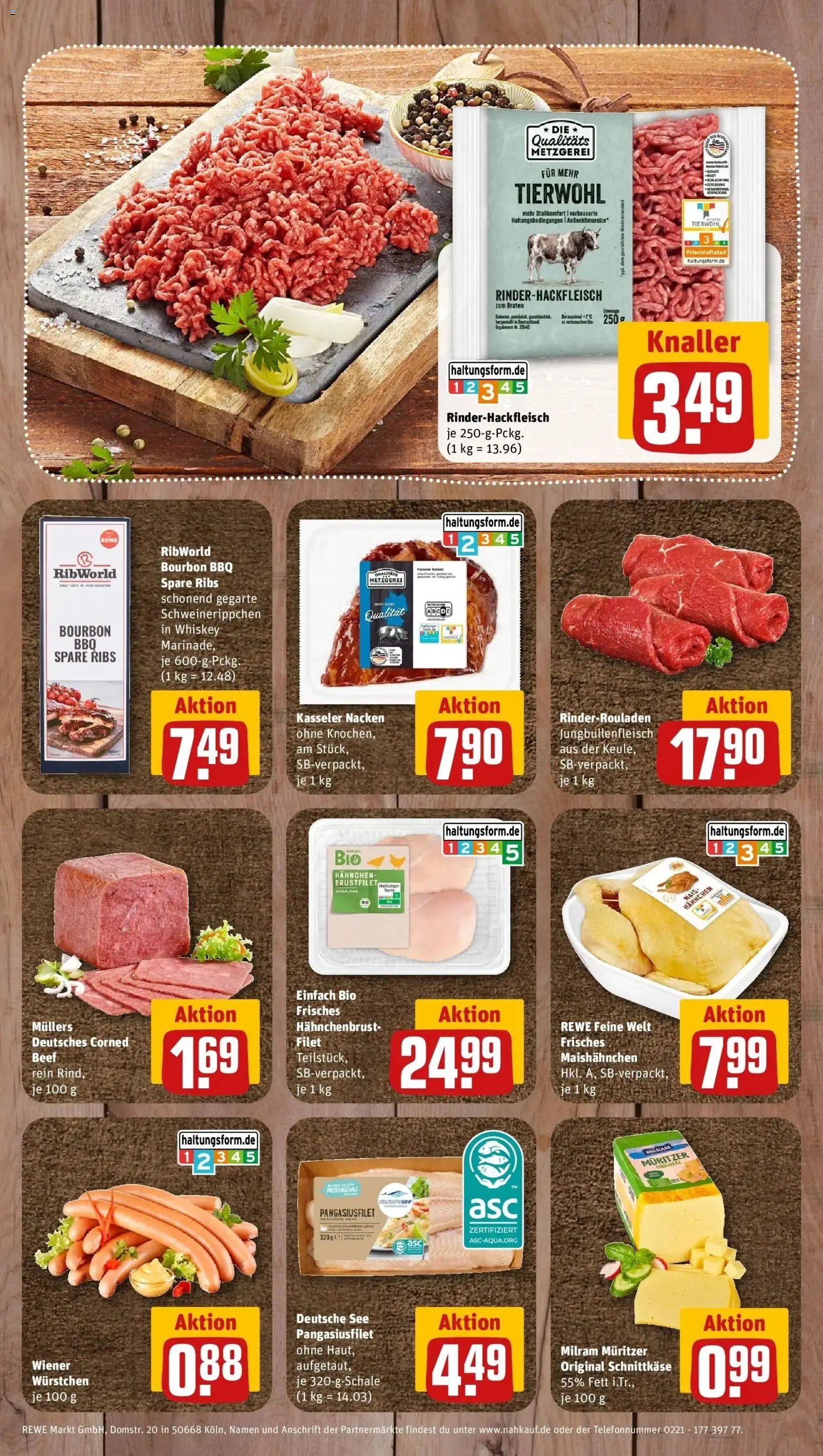 REWE Prospekt ab 28.09.2026 zum Blättern » Angebote | Seite: 12 | Produkte: Mais, Spare ribs, Kasseler nacken, Bourbon