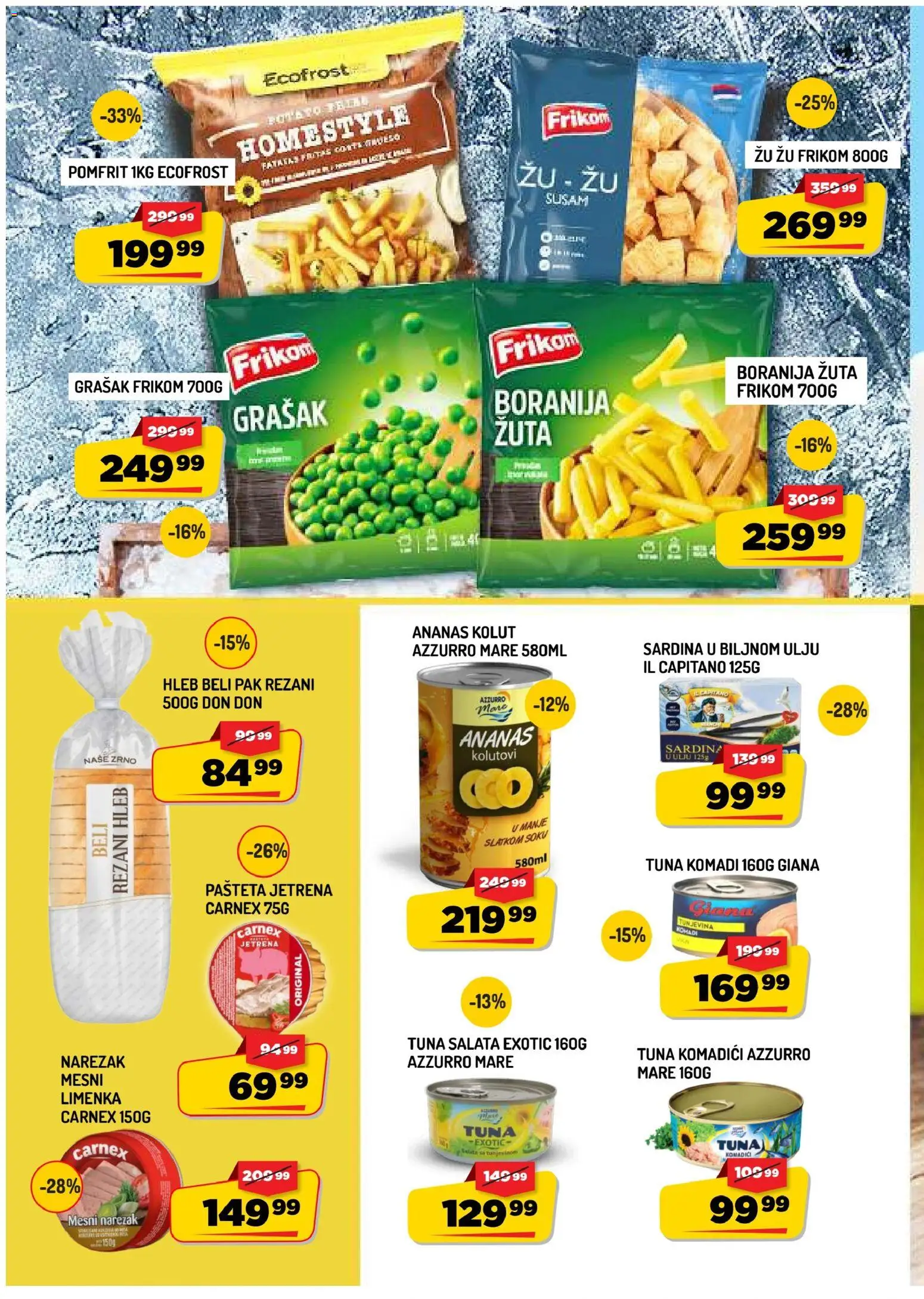 Aman katalog - važi od 11.09.2026 | Strana: 6 | Proizvode: Boranija, Pomfrit, Pašteta, Sardina