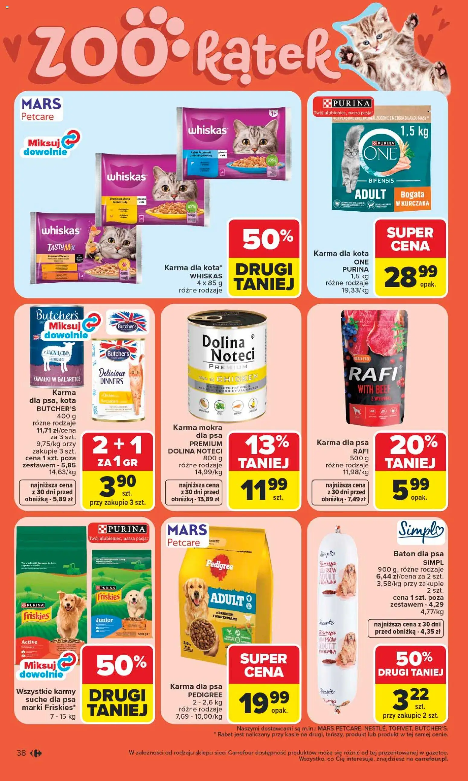 Carrefour gazetka od 25.05.2026 | Strona: 40 | Produkty: Jagnięcina, Pedigree, Baton, Karma dla psa