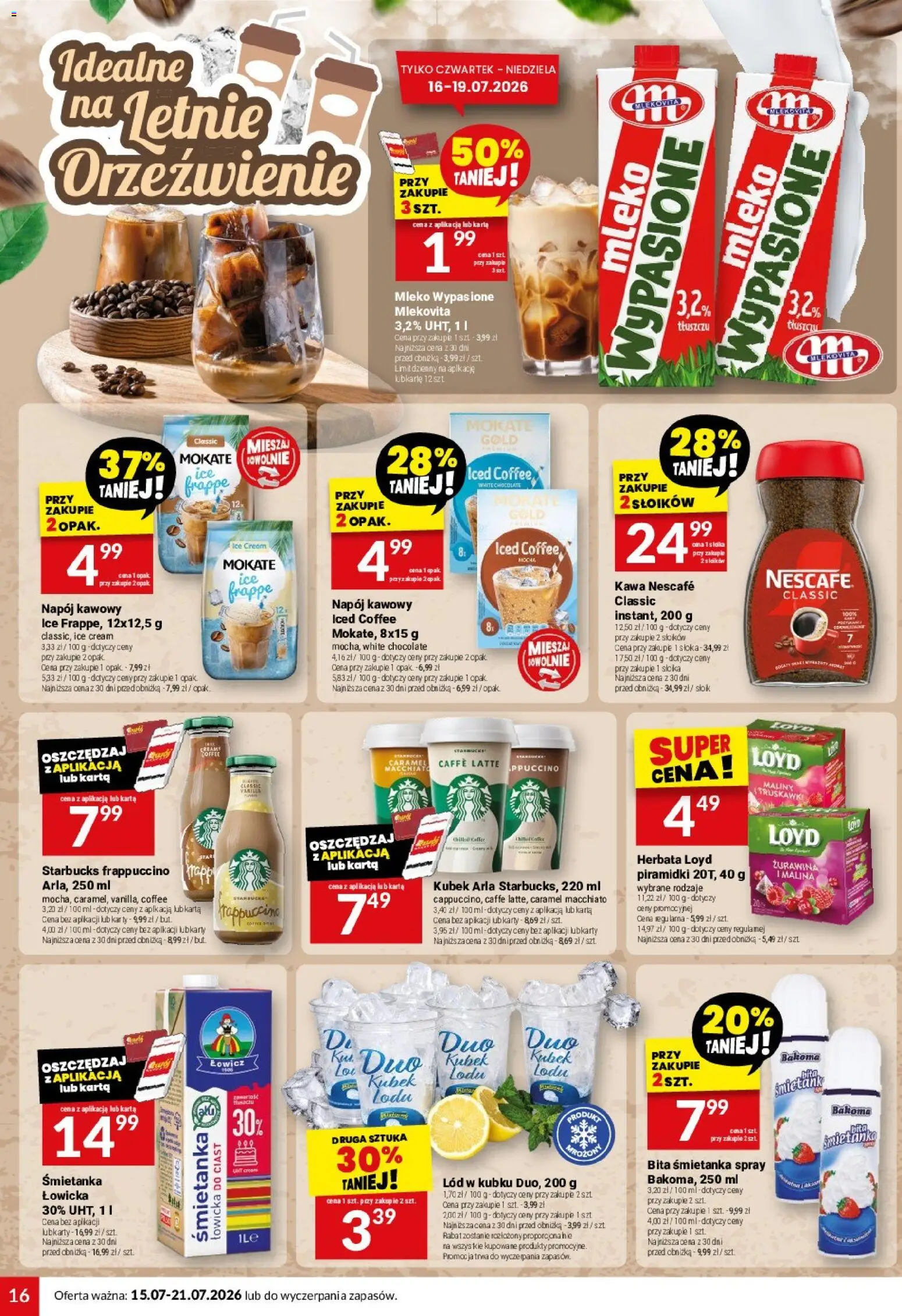Twój Market gazetka od 15.07.2026 | Strona: 16 | Produkty: Malina, Bita śmietanka, Herbata, Truskawki