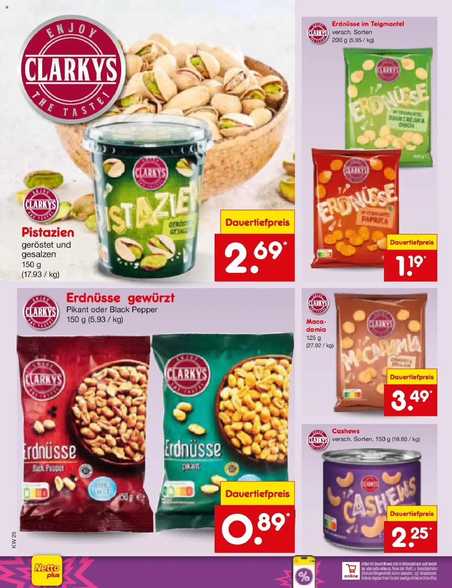 Netto Marken-Discount Prospekt Stemwede-Dielingen – gültig ab 14.06.2026 | Seite: 24 | Produkte: Erdnüsse, Pistazien