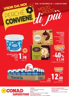 Anteprima del volantino Conad volantino Superstore Perché Conviene Piemonte valido a partire dal 18.06.2026