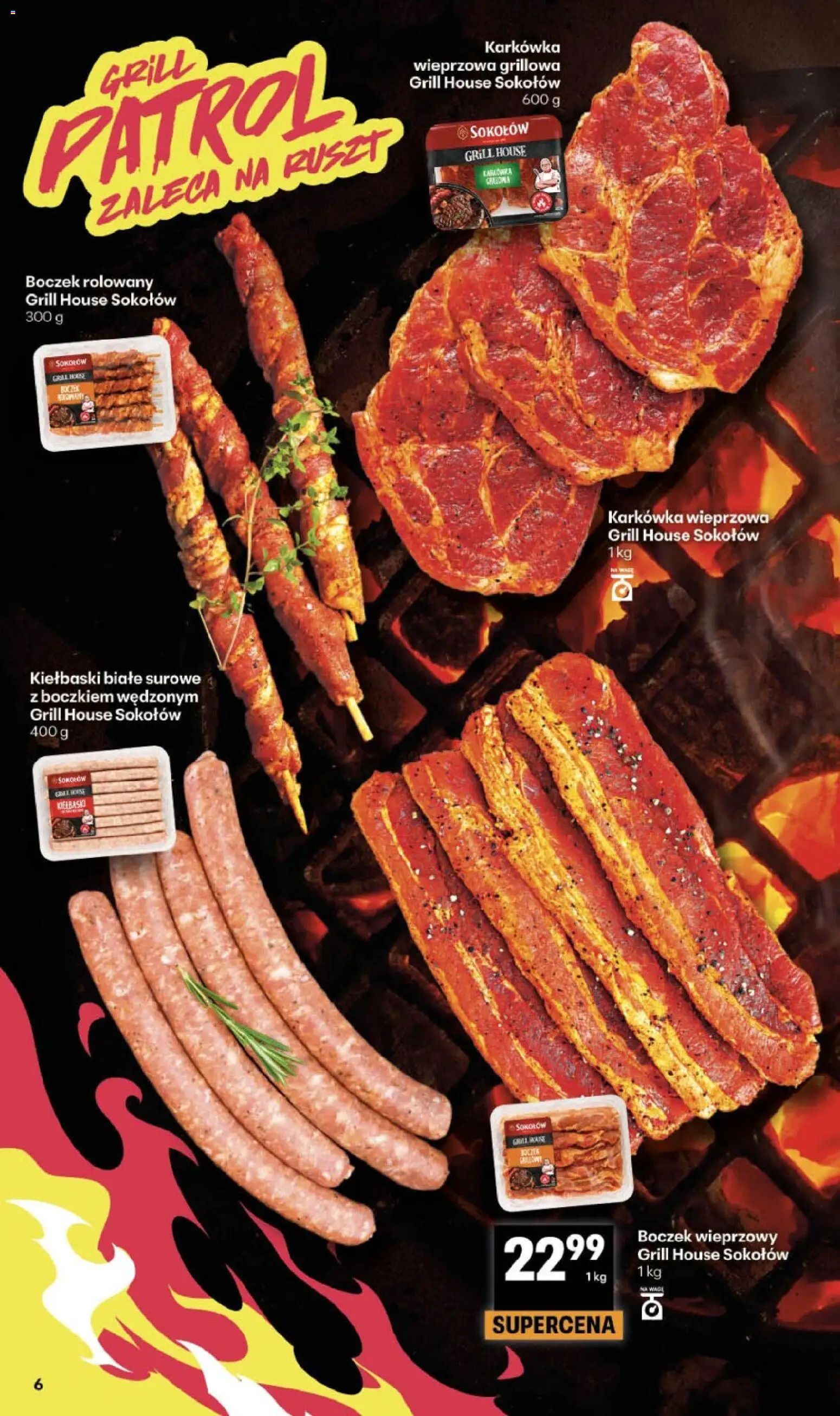 Delikatesy Centrum gazetka od 30.07.2026 | Strona: 6 | Produkty: Karkówka, Boczek wieprzowy, Grill, Ruszt