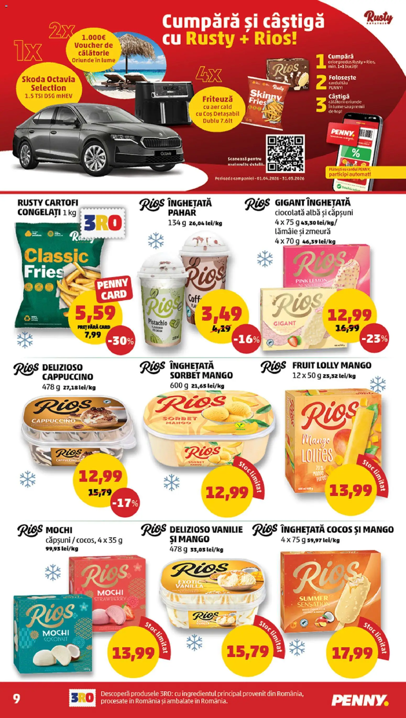 Noul catalog PENNY – valabil de la 20.05.2026 | Pagină: 9 | Produse: Zmeură, Ciocolată, Căpșuni, Cartofi