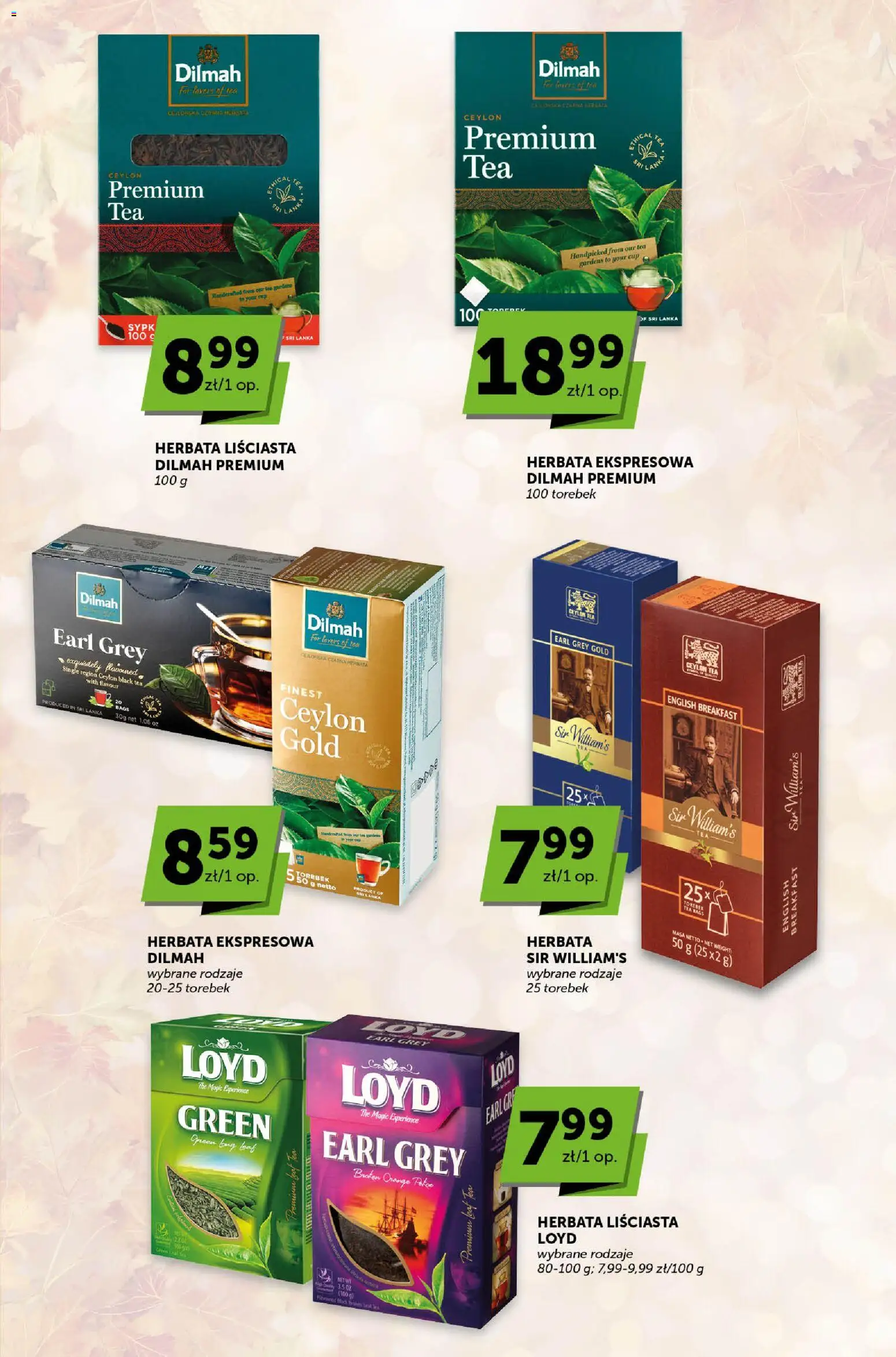 Euro Sklep gazetka - Sprawdź, co więcej od 15.10.2026 | Strona: 6 | Produkty: Herbata liściasta, Earl Grey, Herbata