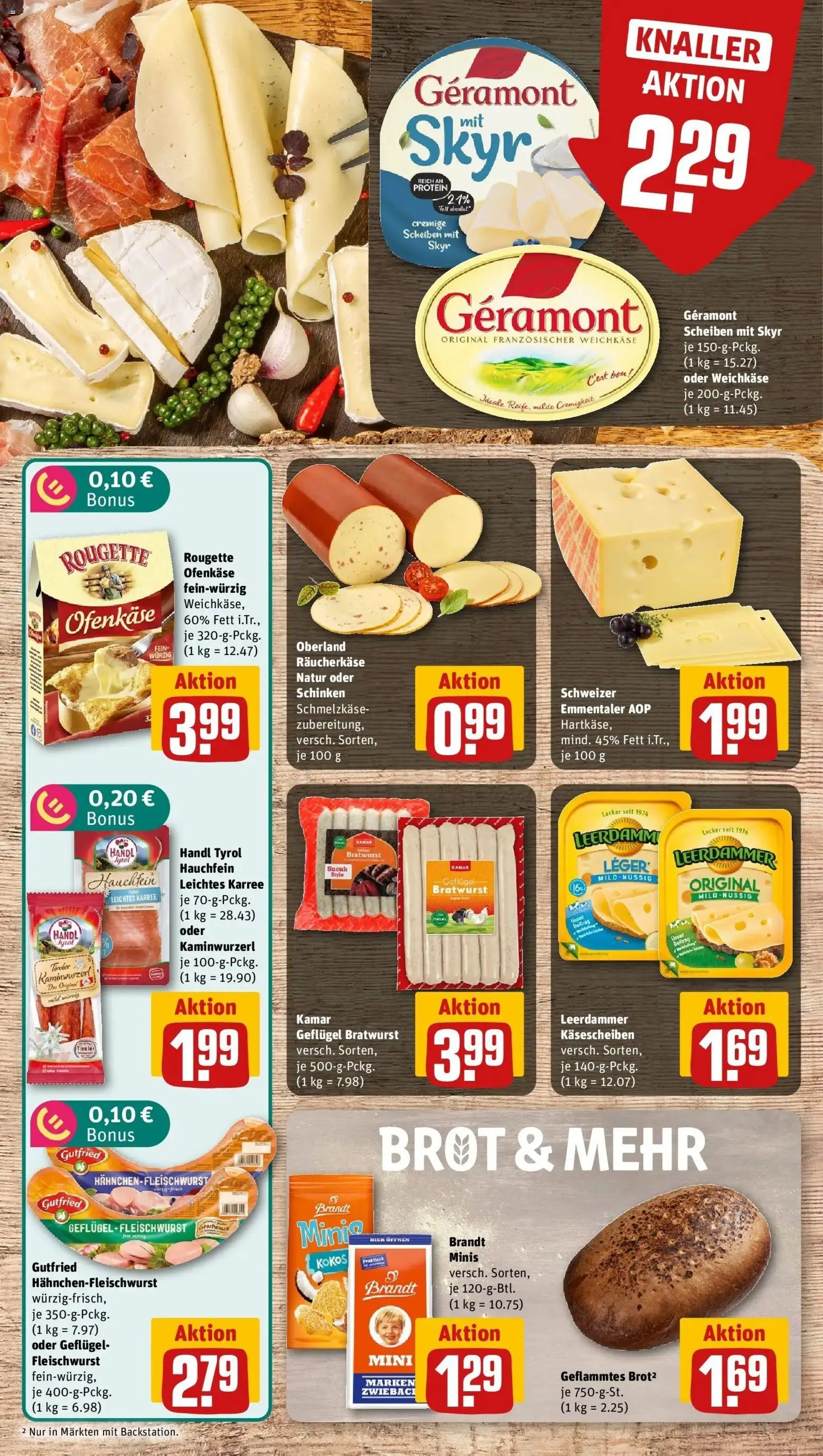 Rewe Prospekt Berlin / Friedrichshain – gültig ab 06.07.2026 | Seite: 7 | Produkte: Bratwurst, Skyr, Brot, Schinken