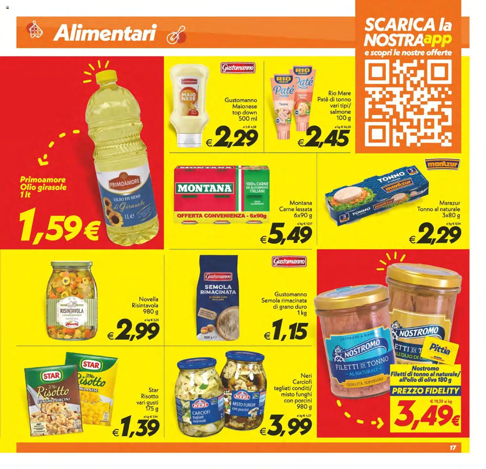 Volantino SuperConveniente del 11/08/2026 | Pagina: 17 | Prodotti: Paté, Maionese, Top, Funghi