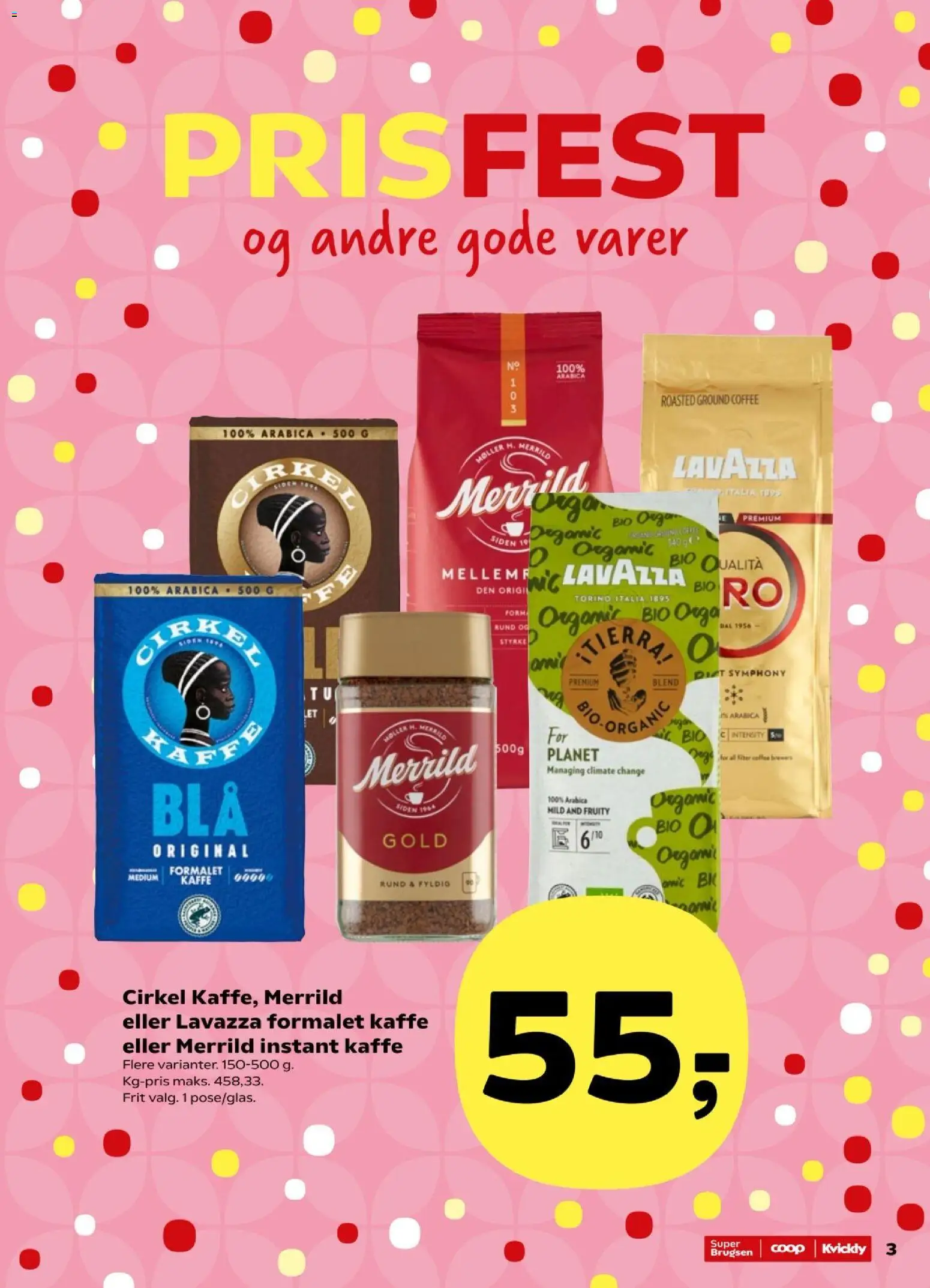 Kvickly tilbudsavis – gyldig fra 21/08/2026 | Side: 3 | Produkter: Kaffe, Instant Kaffe