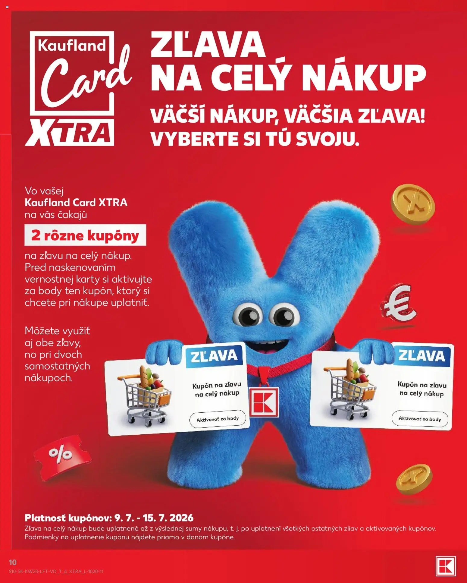 Kaufland SK akciós ujság - amely érvényes a következő dátumtól: 2026.07.09. | Oldal: 10 | Termékek: Body