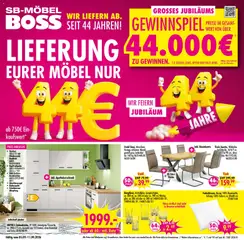 SB Möbel Boss Prospekt ab 05.09.2026 gültig
