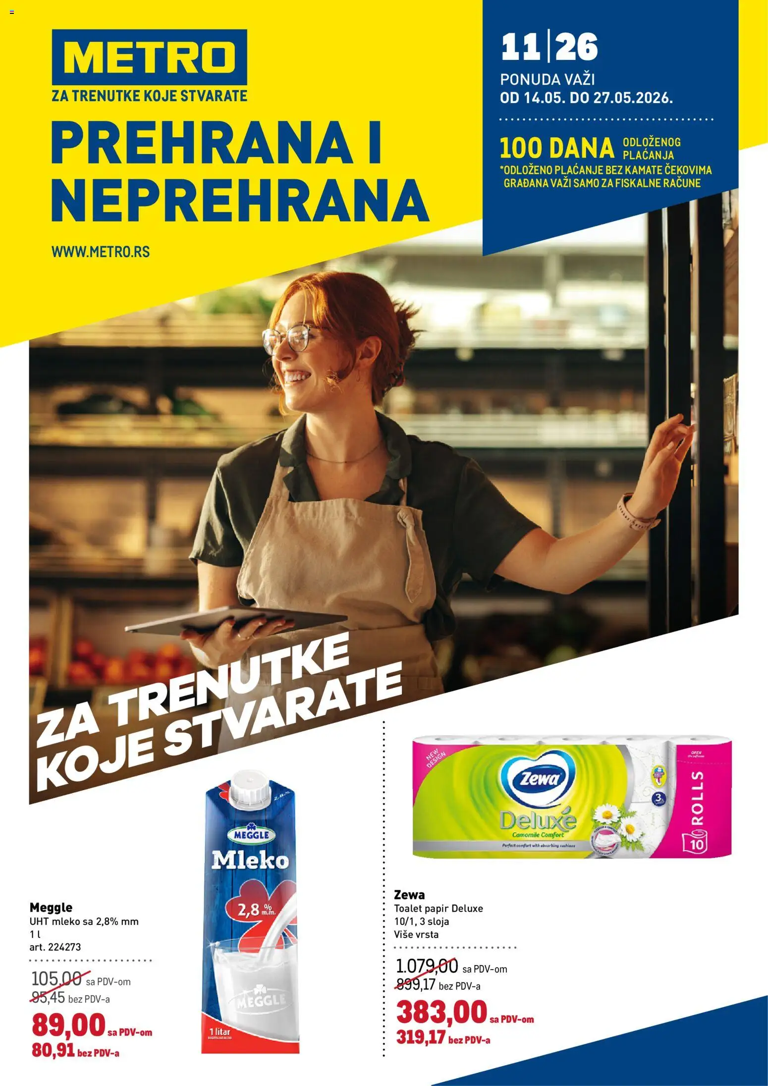 Metro katalog - važi od 14.05.2026 | Strana: 1 | Proizvode: Toalet papir, Mleko