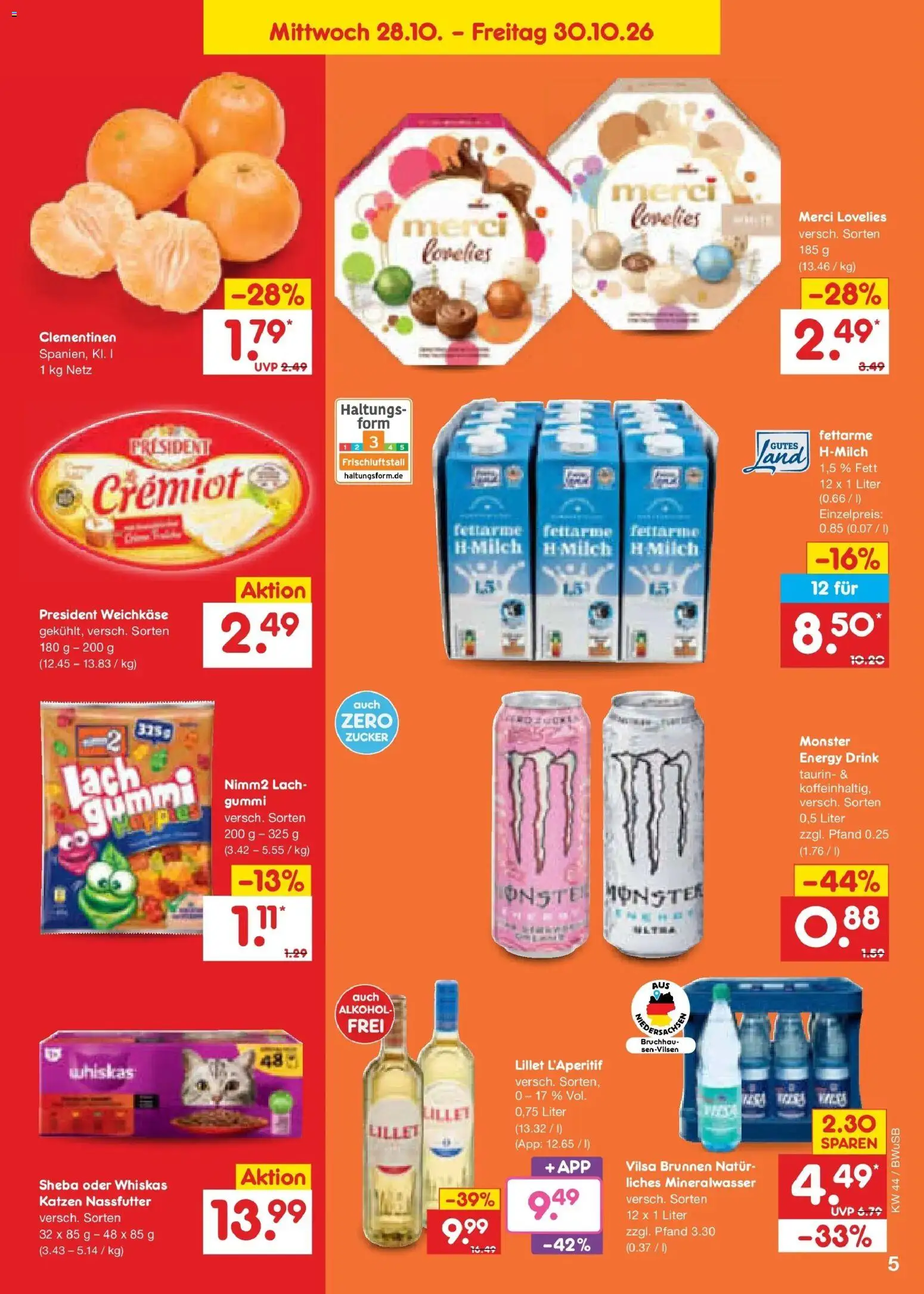 Netto Marken-Discount Prospekt Bielefeld – gültig ab 26.10.2026 | Seite: 55 | Produkte: Sheba, Energy, Mineralwasser, Whiskas