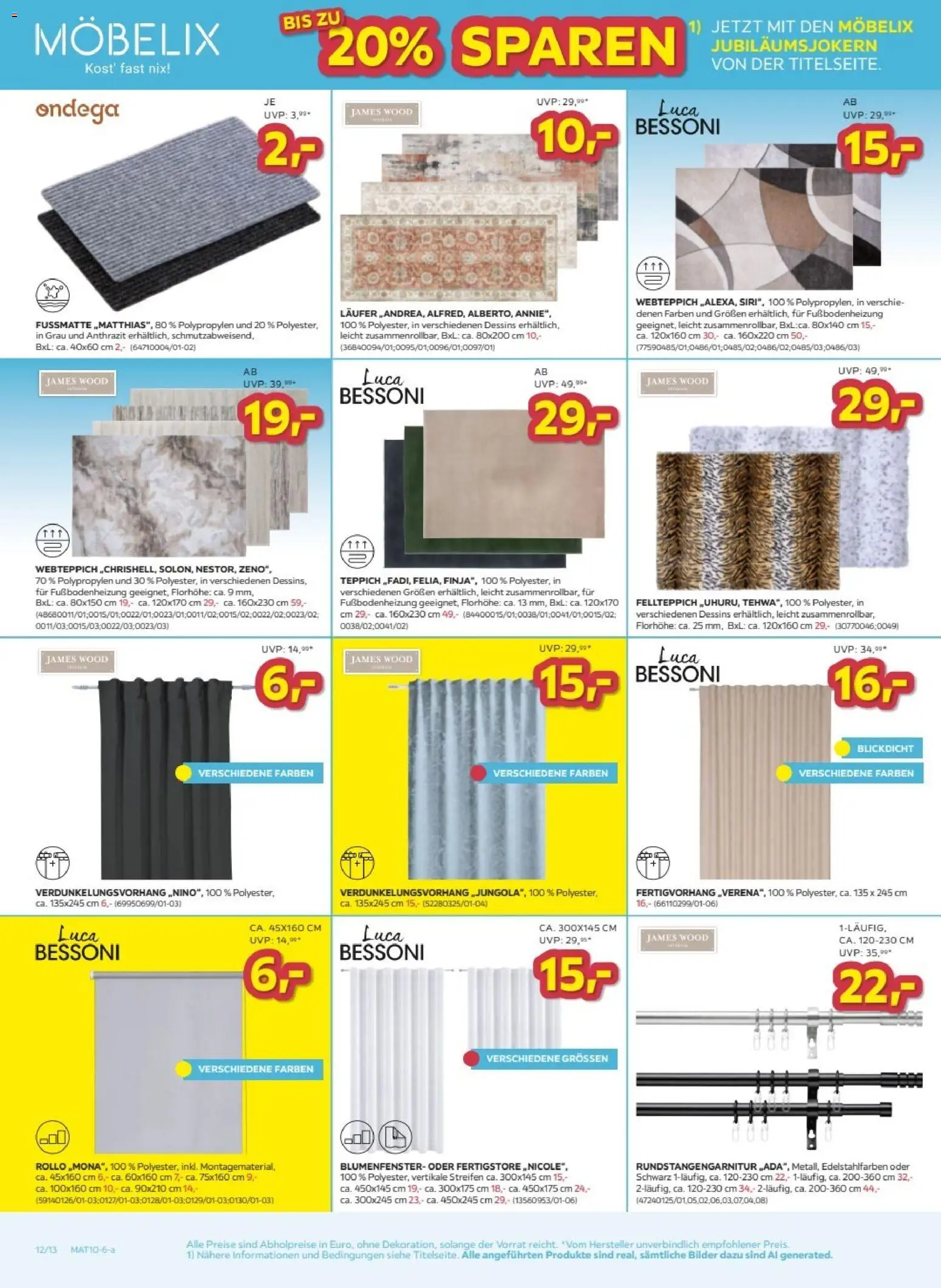 Möbelix Prospekt gültig ab 05.10.2026 | Seite: 12 | Produkte: Teppich