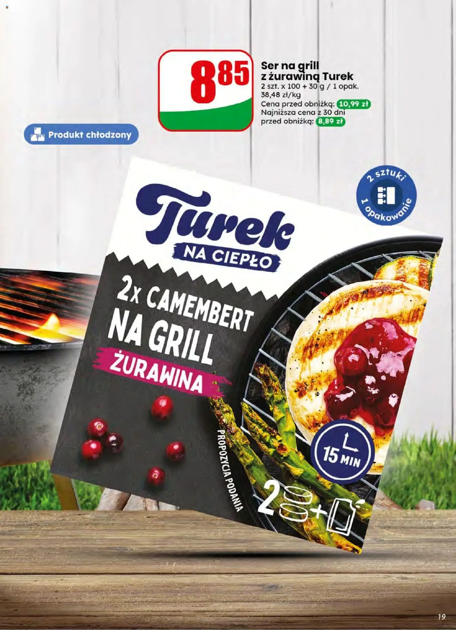 Dino gazetka od 08.07.2026 | Strona: 19 | Produkty: Grill, Camembert, Żurawina, Ser
