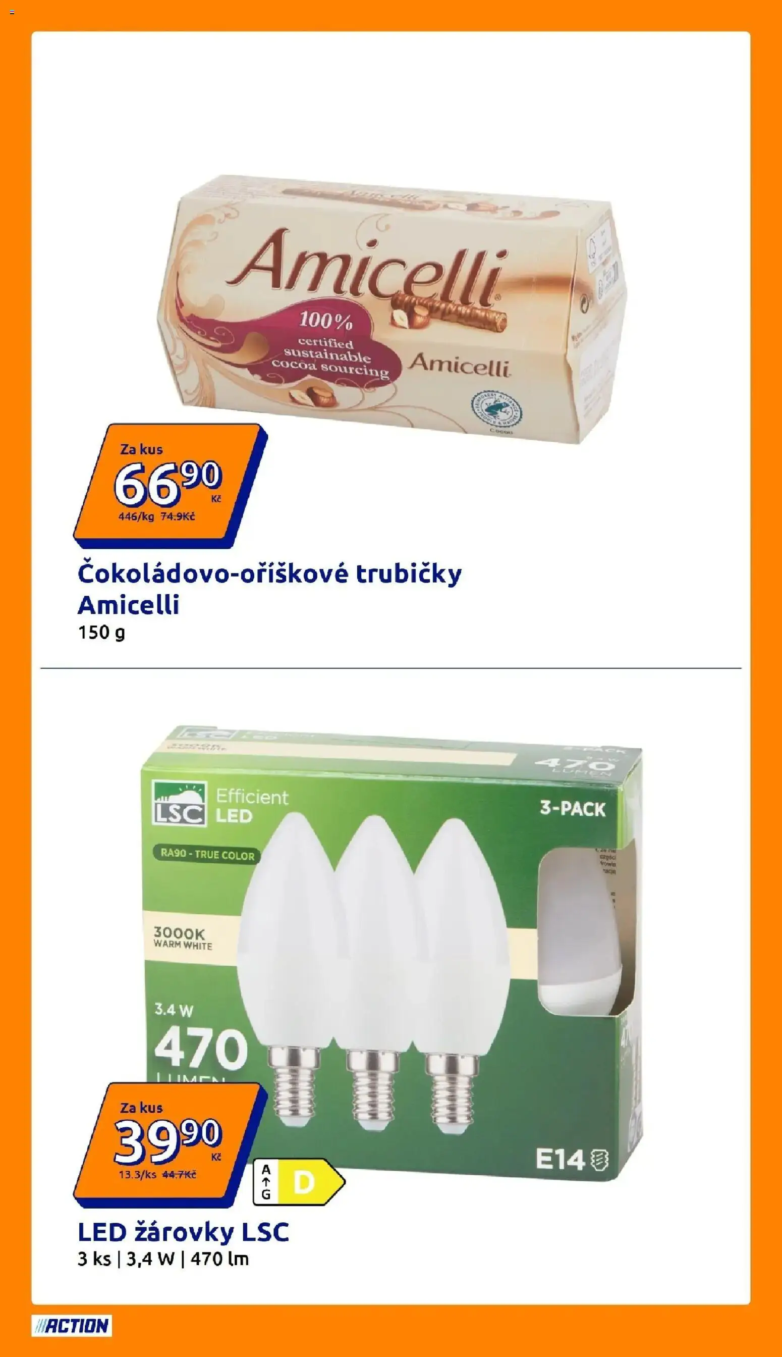 Action leták od 28.10.2026 - Akční leták online | Strana: 33 | Produkty: LED žárovky, Trubičky, Žárovky, LED