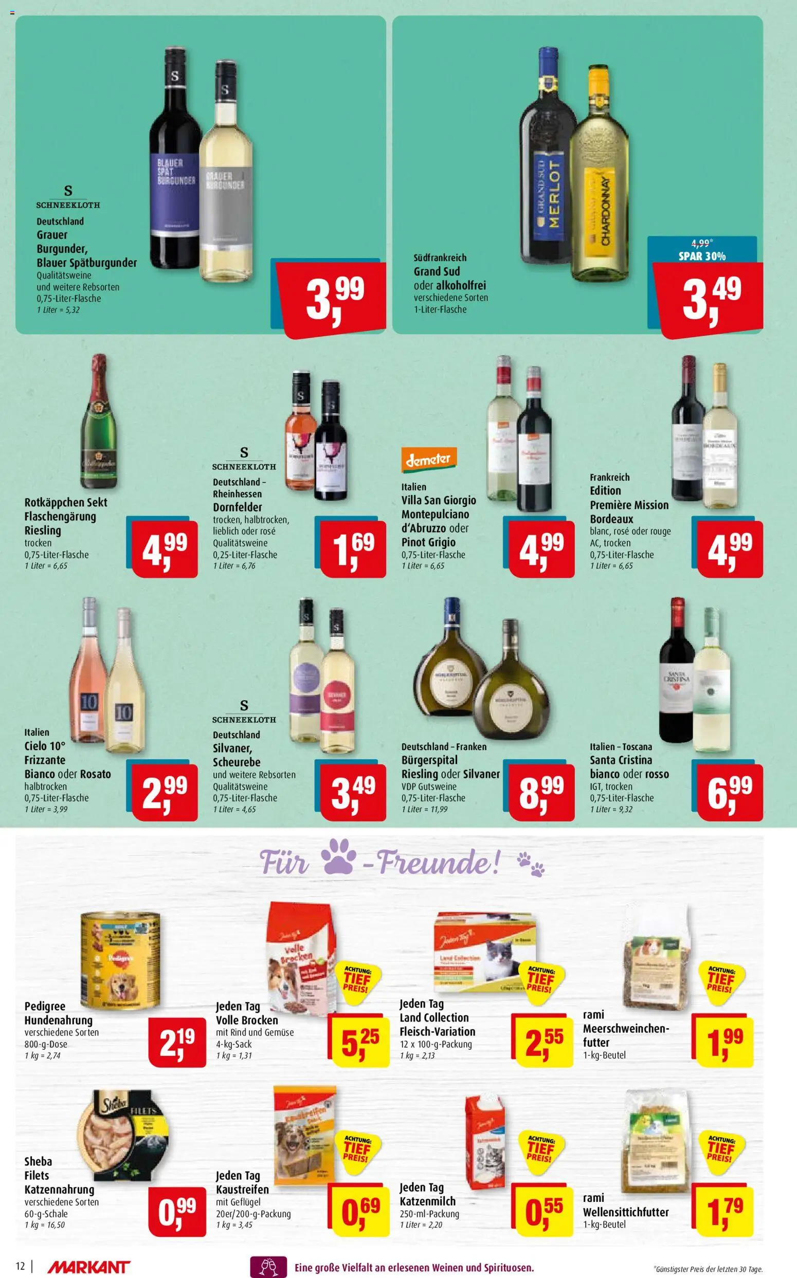 Markant Prospekt – gültig ab 19.10.2026 | Seite: 12 | Produkte: Sheba, Merlot, Rouge, Grand sud