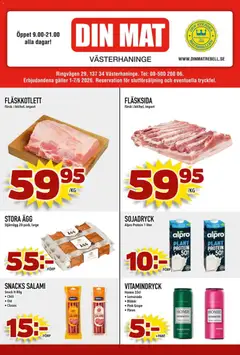 Din Mat erbjudanden - Förhandsvisning av reklamblad från butik Din Mat aktuell från 01.06.2026
