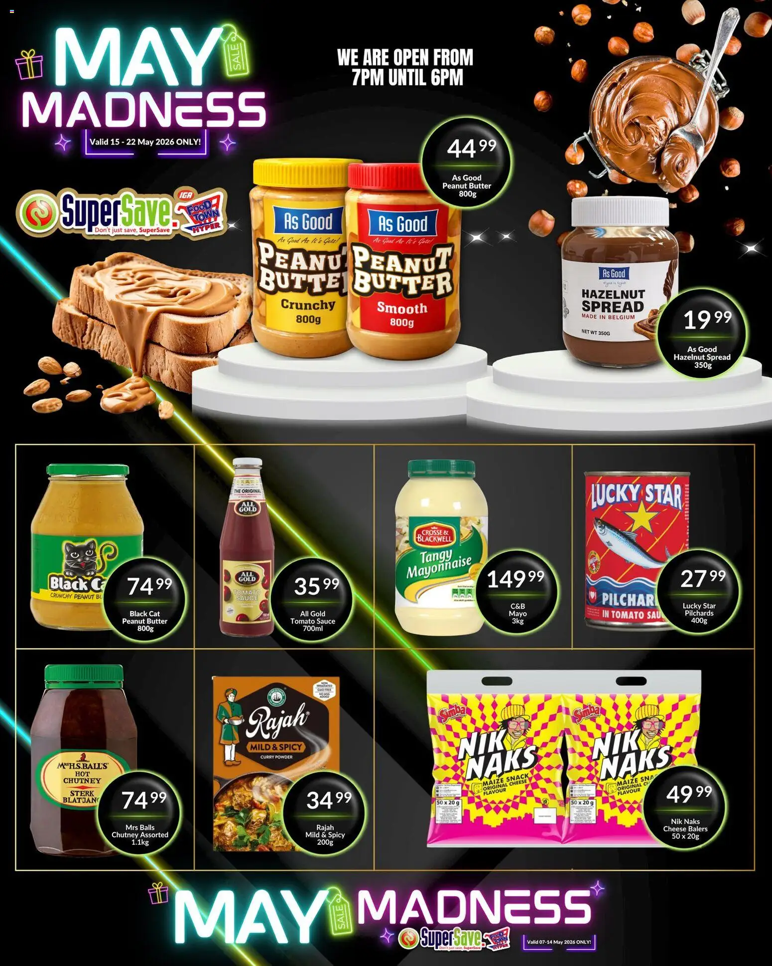 New Super Save catalogue – valid from 15.05.2026 | Page: 35 | Products: Chutney, Peanut butter, Mayonnaise, Sauce