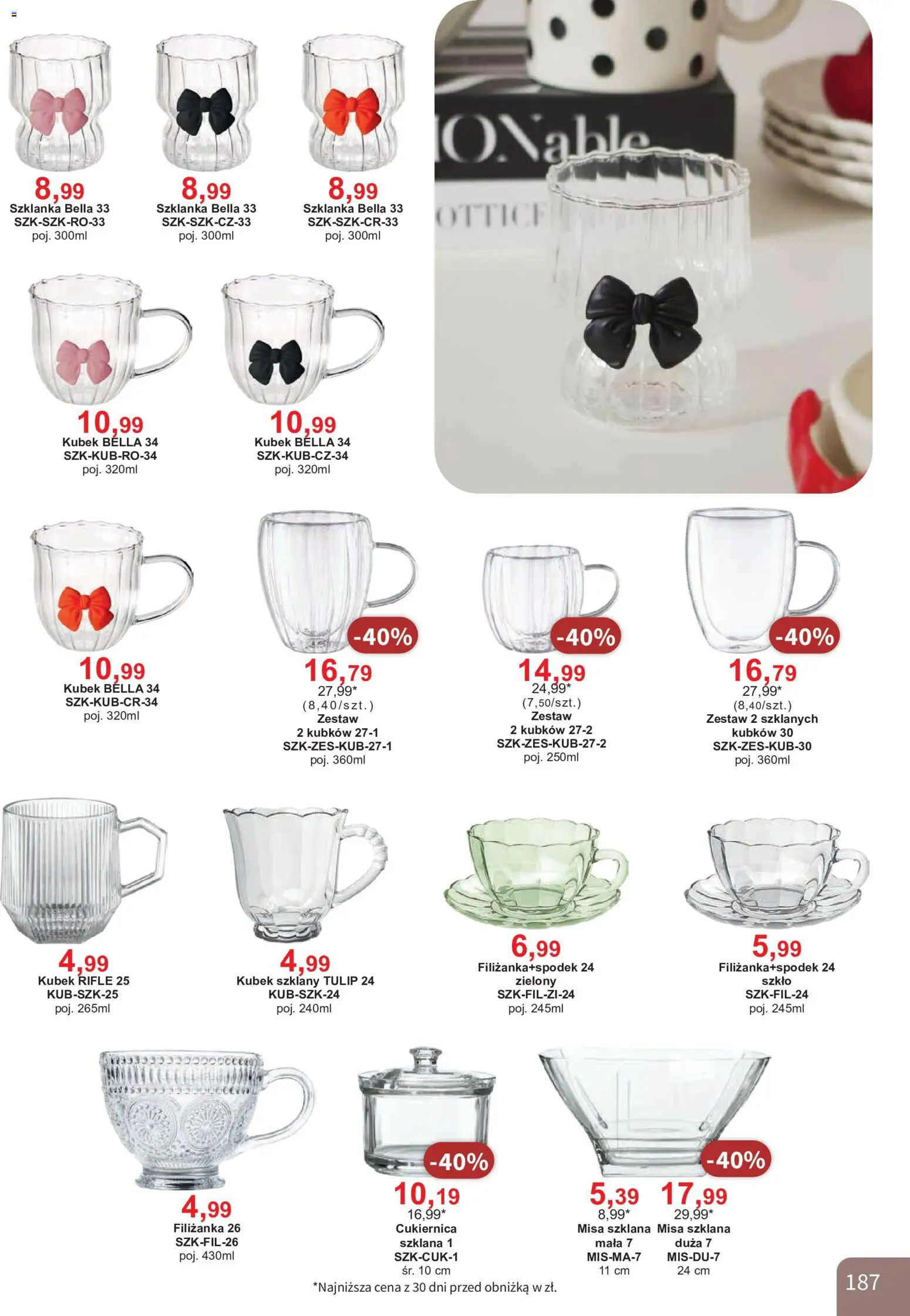 Bodzio Katalog od 01.08.2026 | Strona: 187 | Produkty: Szklanka