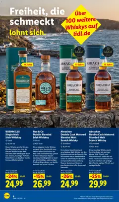Lidl Wein & Spirituosen ab 01.09.2026 gültig | Seite: 8 | Produkte: Whisky, Pfirsich, Bourbon, Whiskey