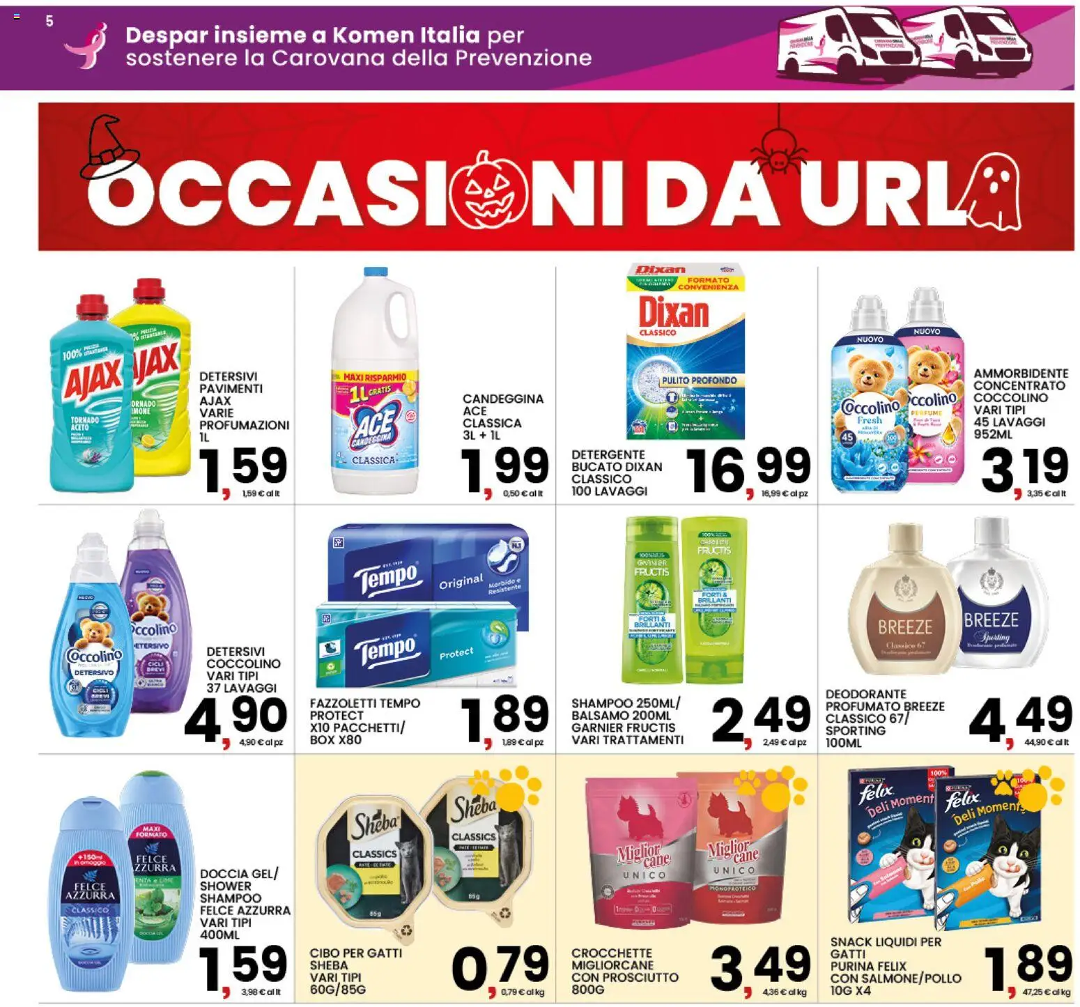 Volantino Interspar del 22/10/2026 | Pagina: 5 | Prodotti: Deodorante, Pollo, Candeggina, Lime