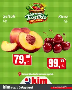 08 Temmuz 2026 tarihinden itibaren geçerli olan Kim Market kataloğu önizlemesi