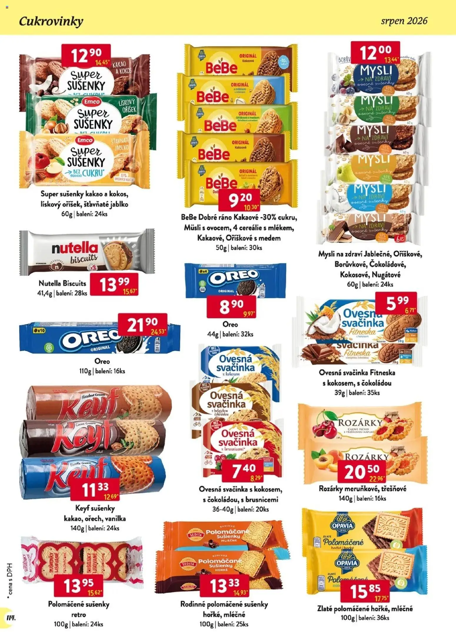 Astur & Qanto leták - Velkoobchod 08/2026 od 01.08.2026 | Strana: 115 | Produkty: Vanilka, Müsli, Oreo, Bebe