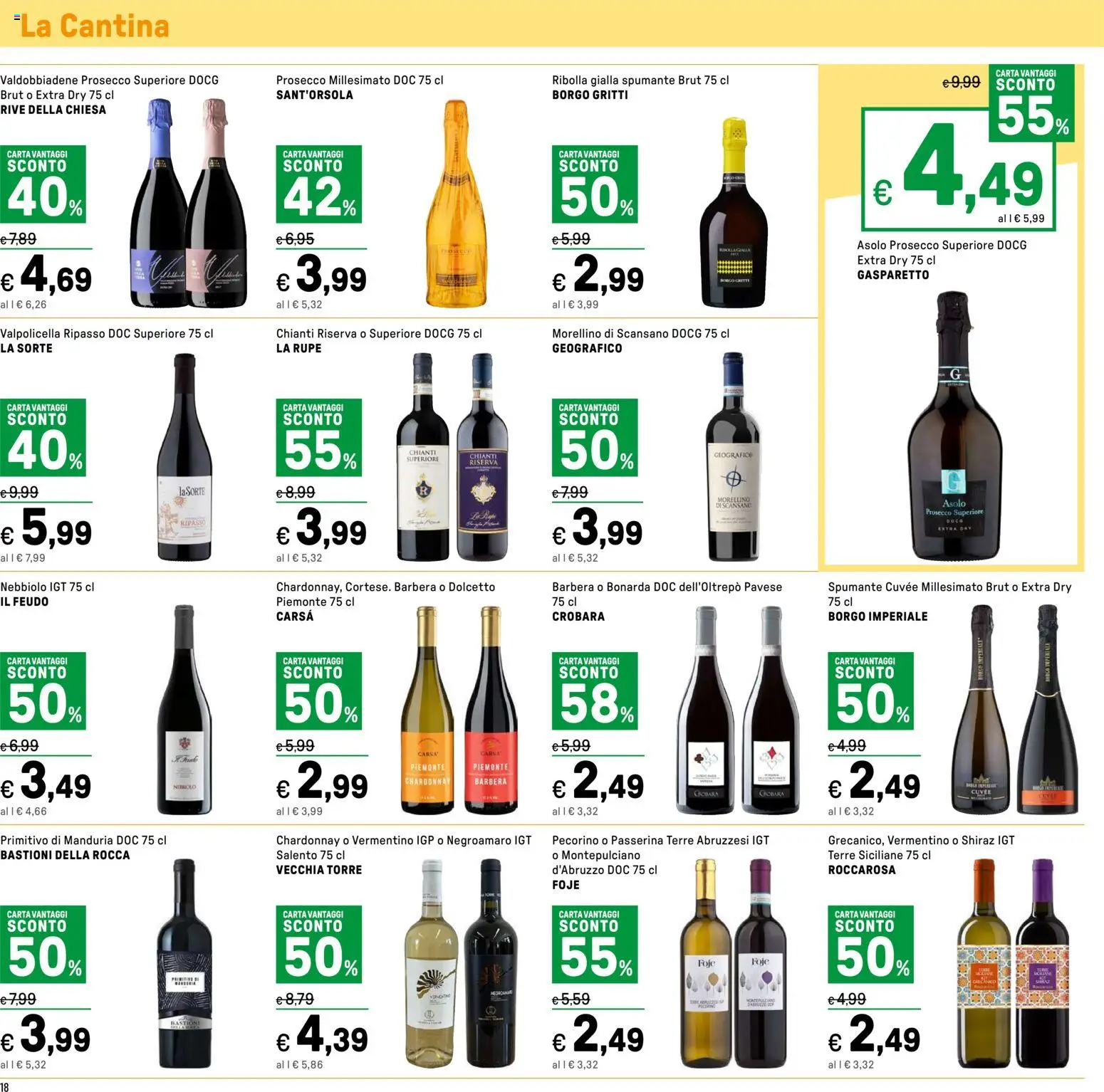 Volantino Iper del 22.05.2026 | Pagina: 18 | Prodotti: Prosecco, Spumante, Pecorino