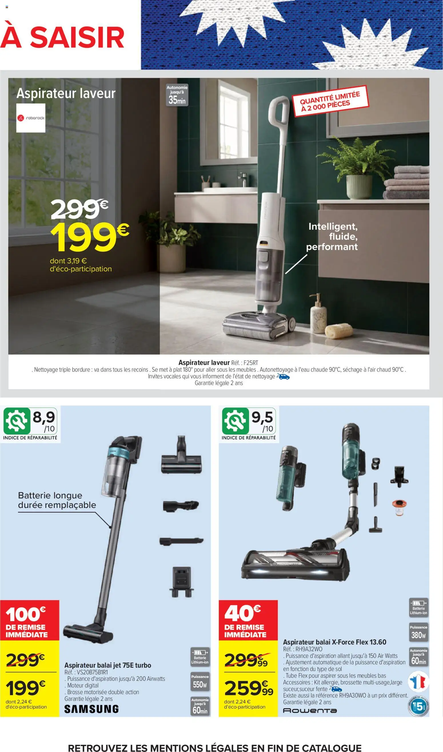 {H1} | Page: 100 | Produits: Aspirateur, Brosse, Balai, Aspirateur balai