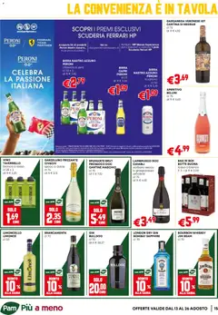 Anteprima del volantino PAM volantino Occasioni Extra valido a partire dal 13/08/2026 | Pagina: 15 | Prodotti: Birra, Bourbon, Gin, Spumante