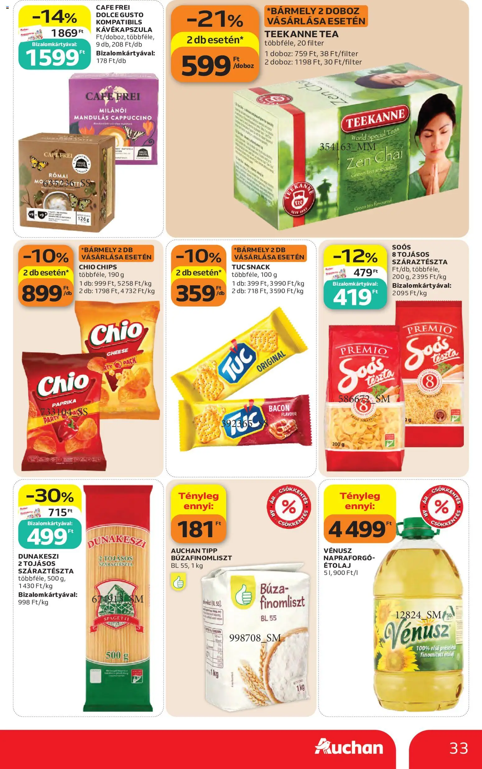 Auchan akciós ujság - amely érvényes a következő dátumtól: 2026.10.08. | Oldal: 33