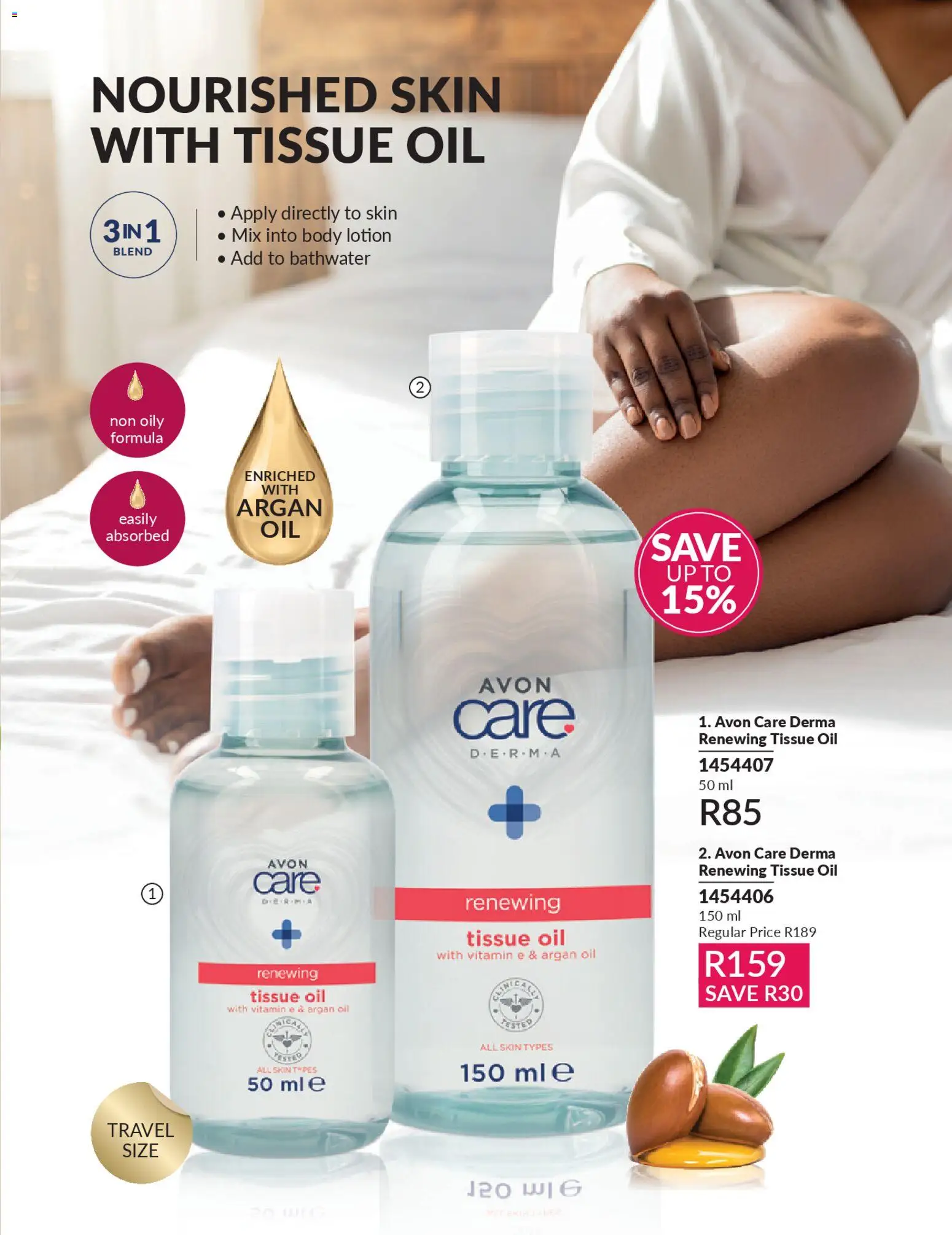 New Avon catalogue – valid from 01.04.2026 | Page: 169 | Products: Tissue oil, Oil, Lotion