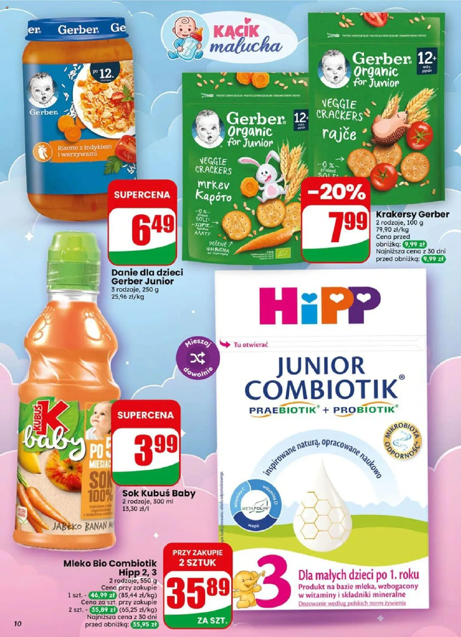 Dino gazetka od 19.08.2026 | Strona: 10 | Produkty: Mleko, Sok, Mleko BIO, Risotto