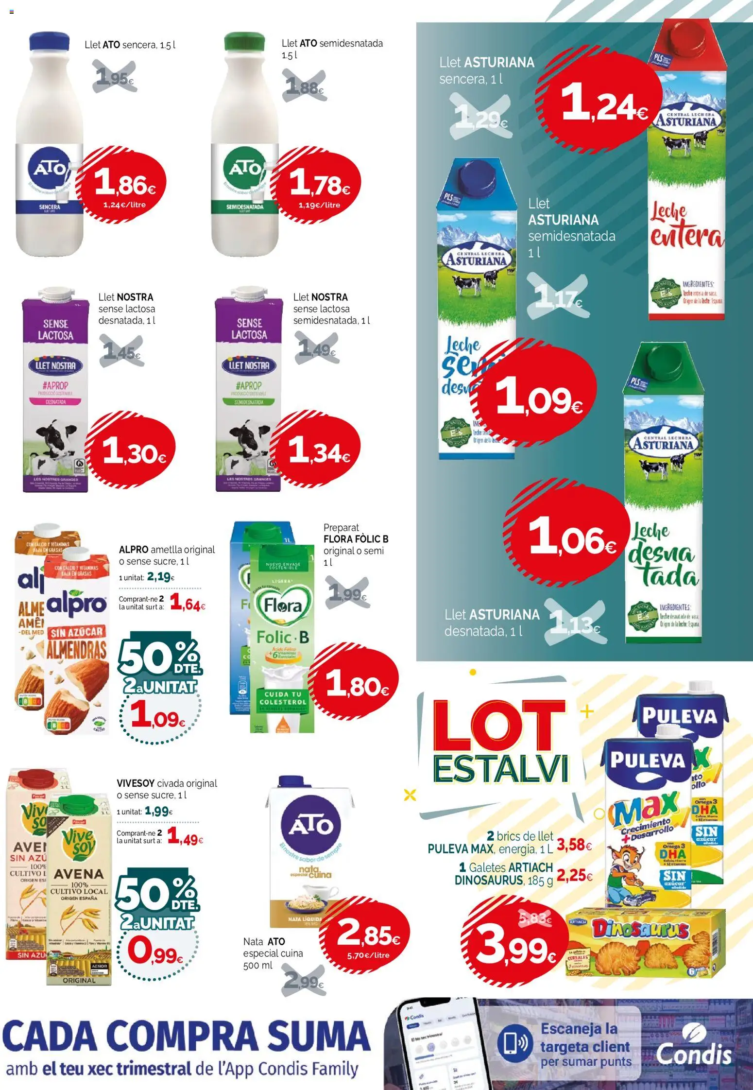 Condis folleto │ válido desde el 16/09/2026 | Página: 9 | Productos: Omega, Omega 3, Leche, Azúcar