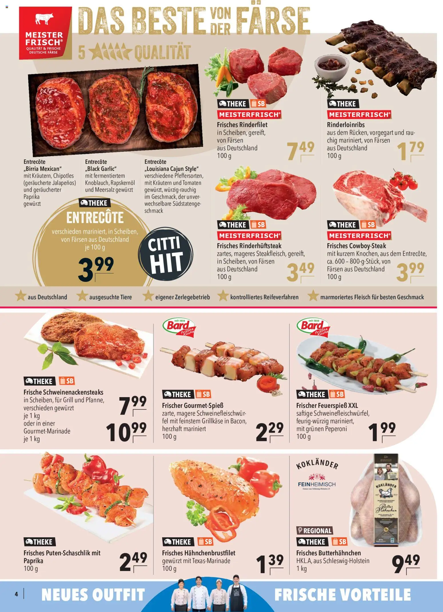 CITTI Markt Prospekt – gültig ab 12.08.2026 | Seite: 4 | Produkte: Theke, Rinderfilet, Entrecote, Paprika