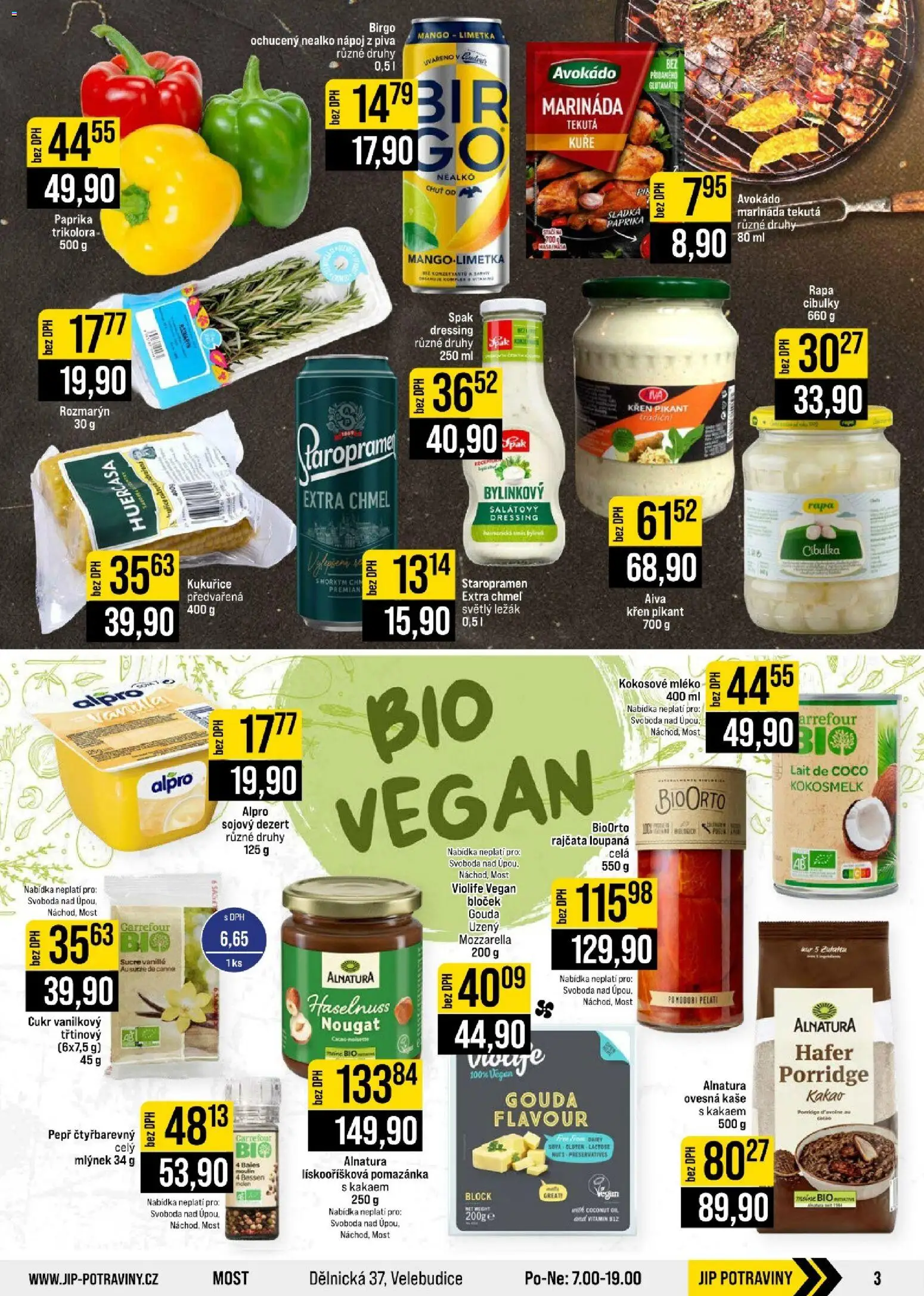 Jip leták - Cash & Carry od 09.09.2026 | Strana: 3 | Produkty: Vegan, Ovesná kaše, Limetka, Marináda