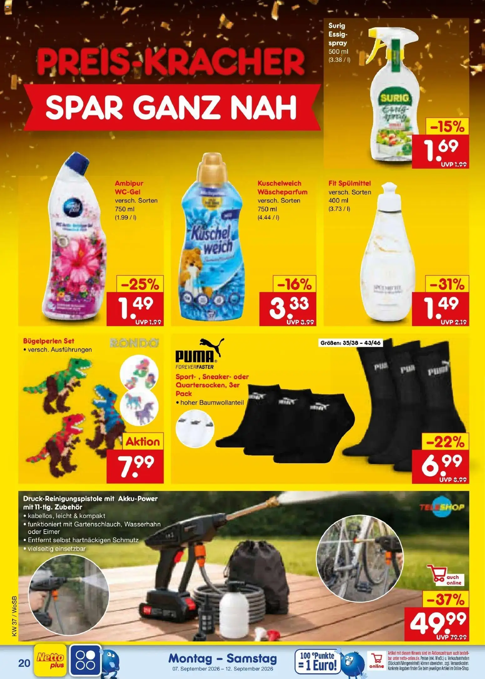 Netto Marken-Discount Prospekt Ludwigshafen-Edigheim – gültig ab 07.09.2026 | Seite: 28 | Produkte: Essig, Kuschelweich