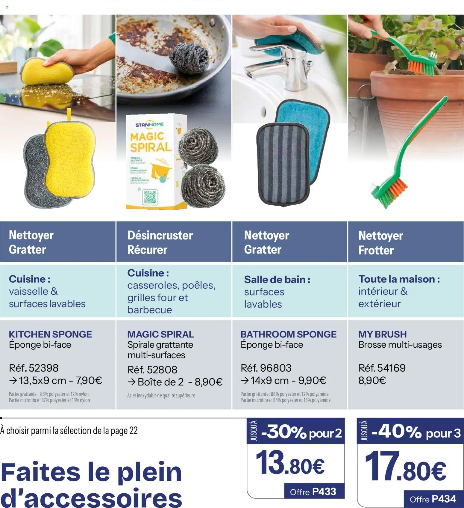 {H1} | Page: 22 | Produits: Barbecue, Four, Eponge, Brosse