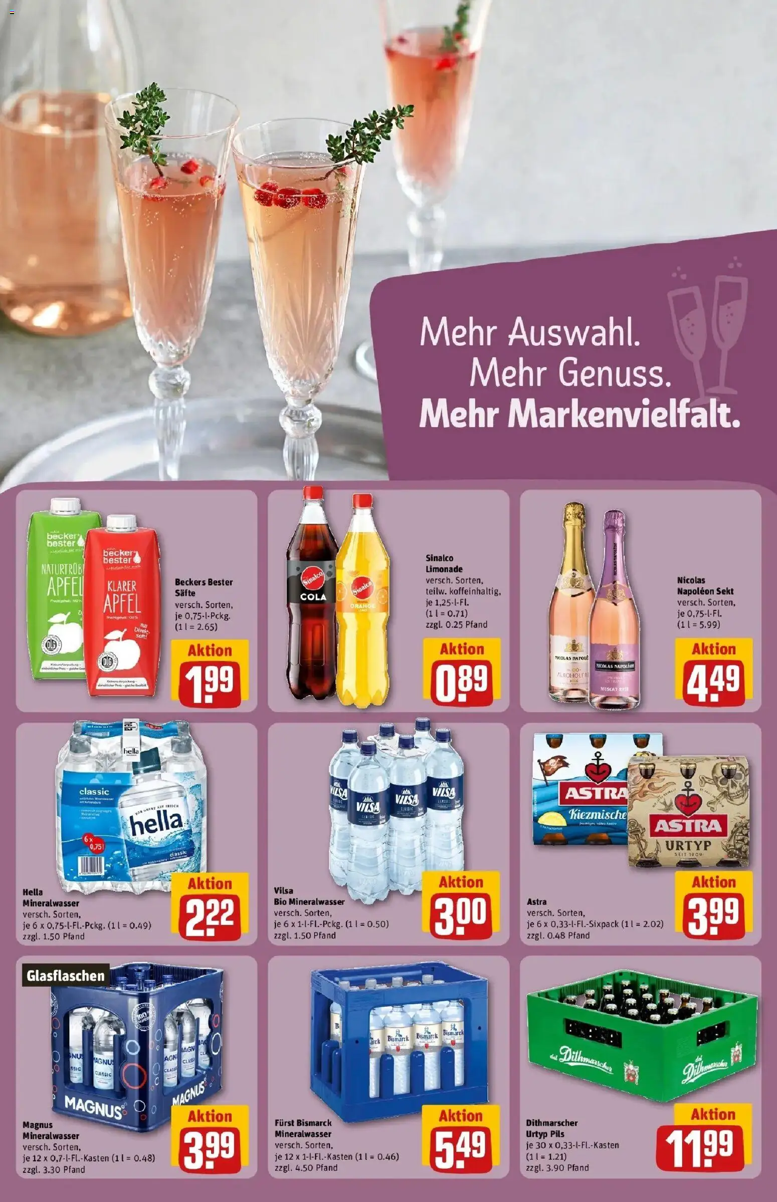 Rewe Prospekt Hamburg 50 (Altona)	 – gültig ab 10.05.2026 | Seite: 23 | Produkte: Sinalco, Sekt, Limonade, Hella