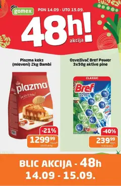 Gomex katalog Blic akcija - pregled Gomex kataloga - važi od 14.09.2026