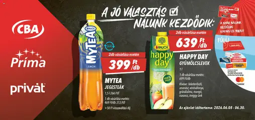 CBA Aktuális óriásplakátok - amely érvényes a következő dátumtól: 05.06.2026 | Oldal: 2